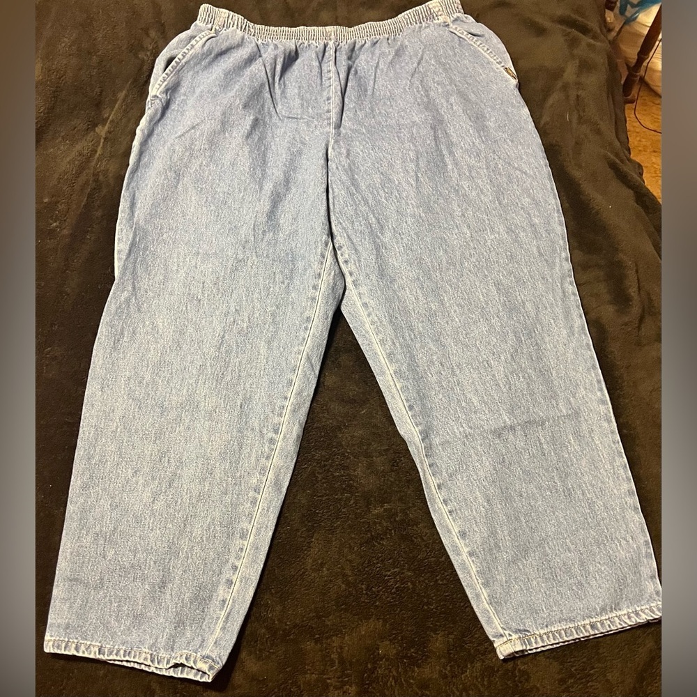 Chic Light Blue Denim Trousers Women’s 22P